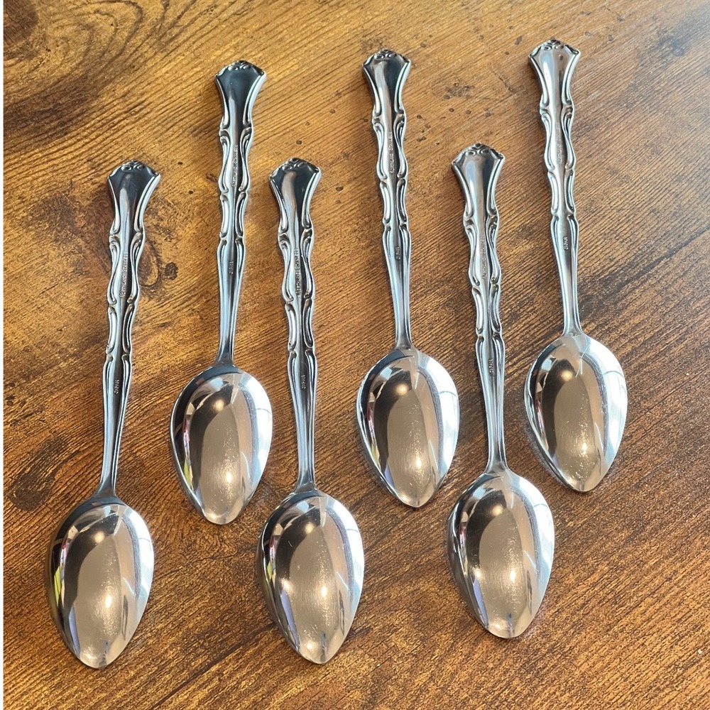Onieda Colonial Mood Northland Stainless Ice Tea Spoons Vintage Replacement - Picture 2 of 4